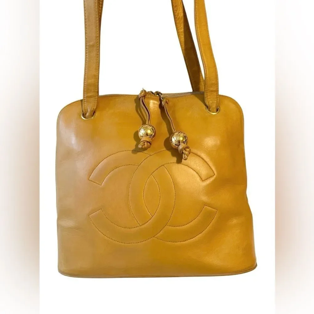 Chanel light brown tote